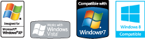 Compatible with Windows XP, Vista, 7 & 8