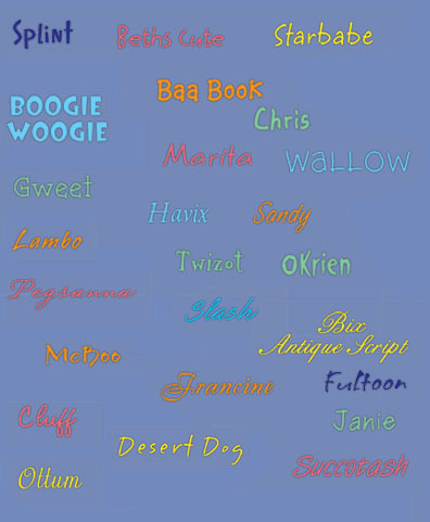 EXCLUSIVE HALLMARK FONTS