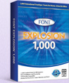 Font Explosion 1000