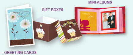 Greeting Cards, Gift Boxes & Mini Albums