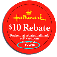 Hallmark Rebate Sticker Sample