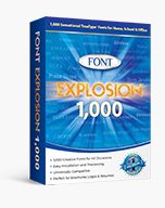 Font Explosion 1000